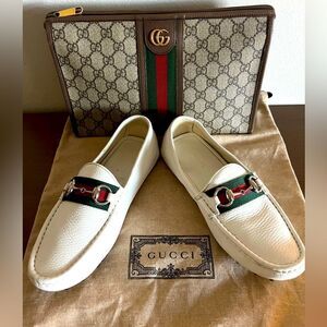 Gucci Web Horsebit Loafers